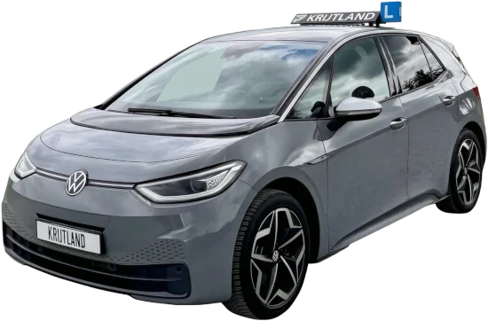 Volkswagen ID.3 lesauto van Autorijschool Krijtland met L-bord
